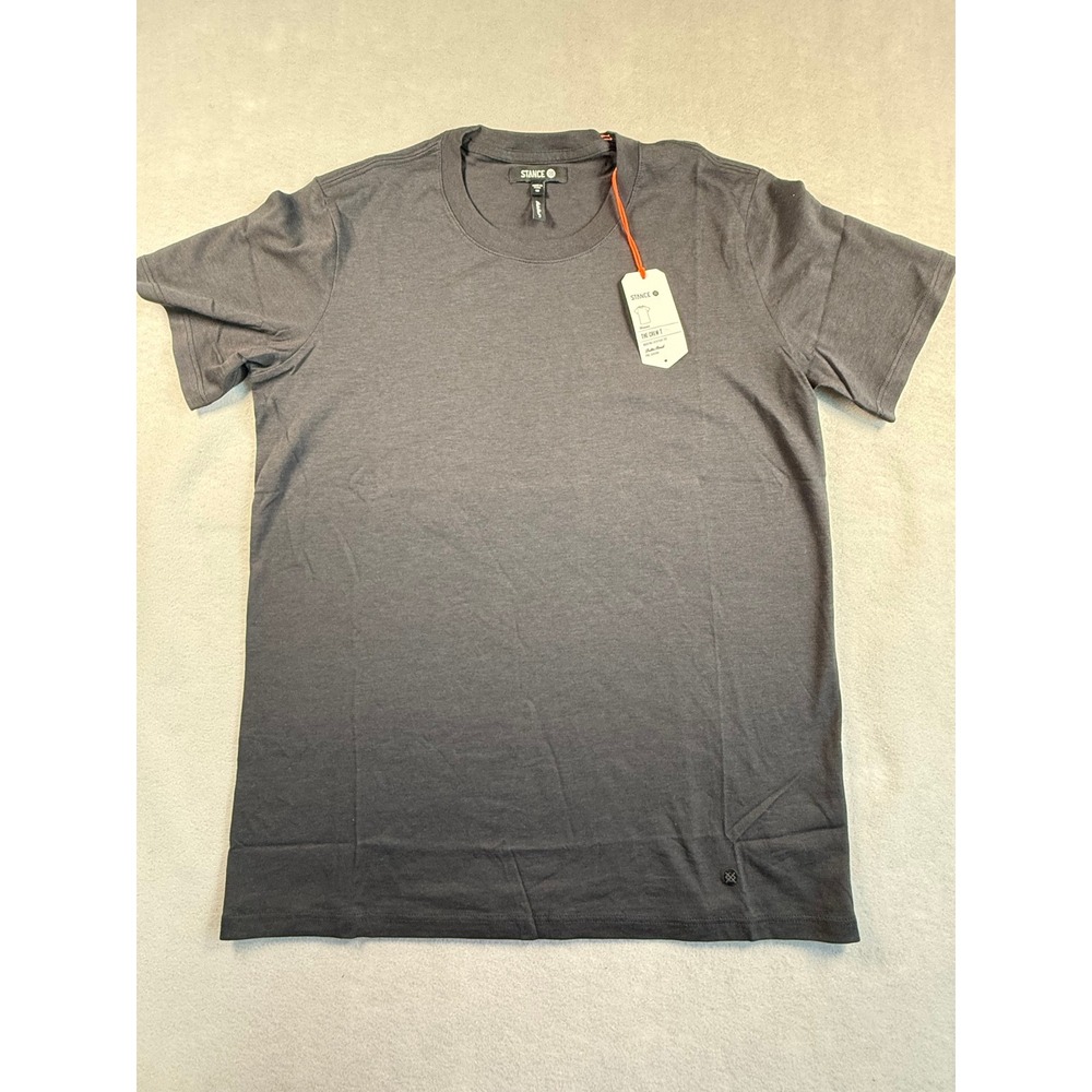 Stance Women The Crew T Charcoal Heather Grey Butter Blend Short Sleeve Tee M